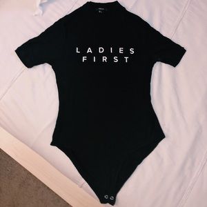 FOREVER 21 “LADIES FIRST” ONE-PIECE